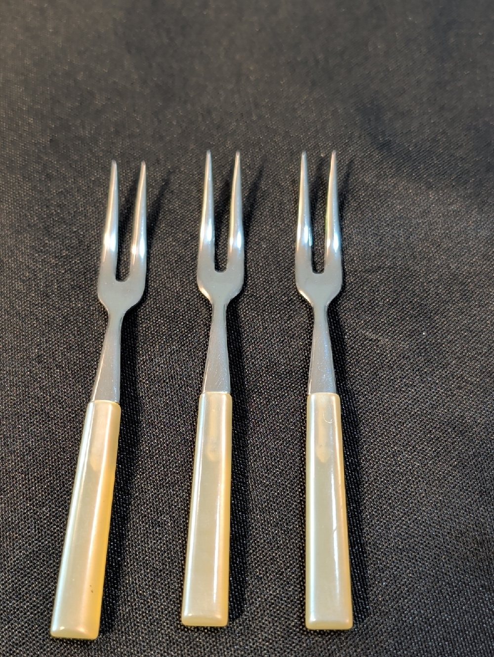 Vintage Japanese Set Of 3 Appetizer Forks